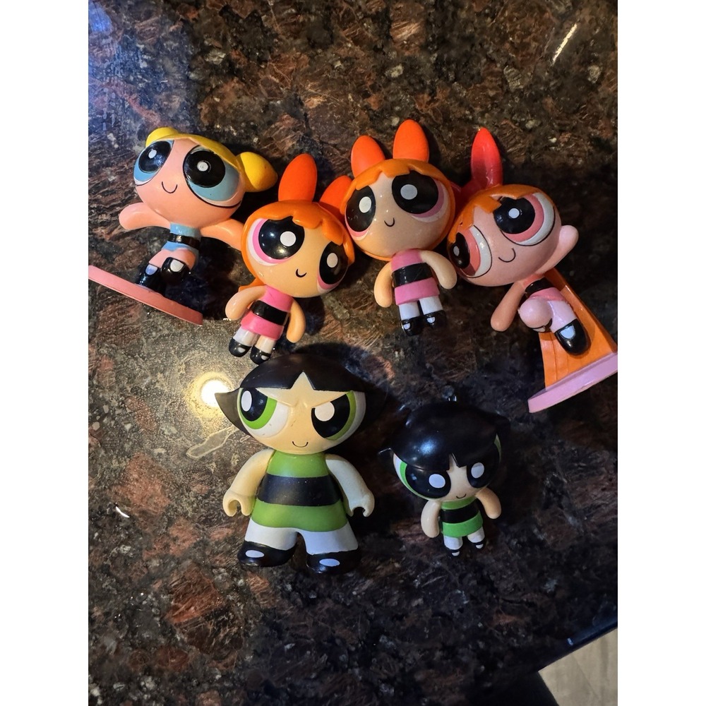 Rare Vintage 2000 Cartoon Network‎ Powerpuff Girls Blossom & More Figures Lot!